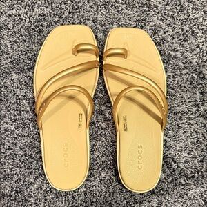 CROCS Women's Metallic Gold Sandals